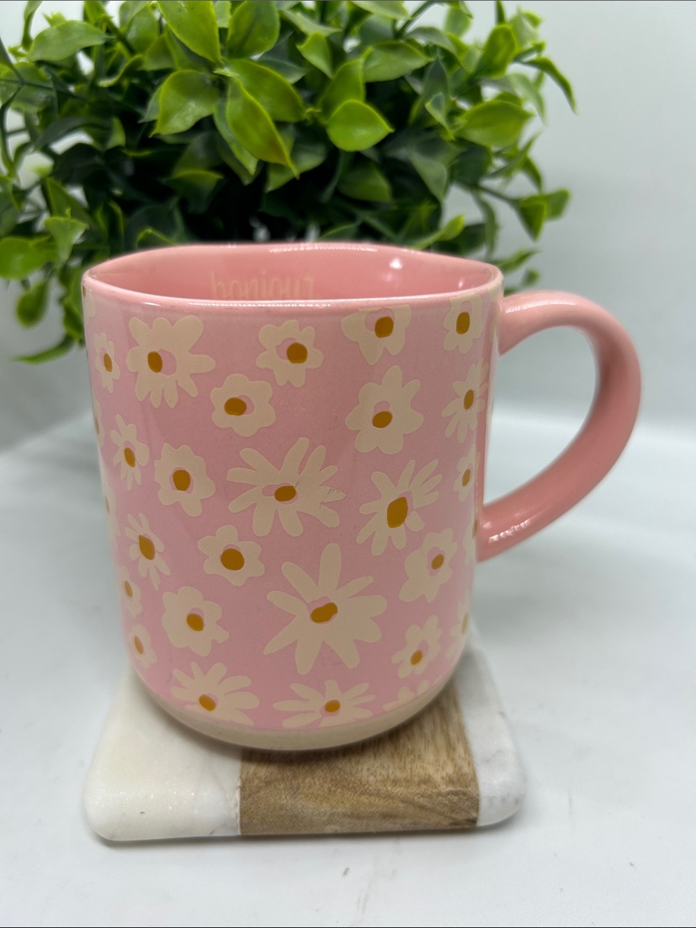 Opalhouse Pink Daisy Ceramic Mug